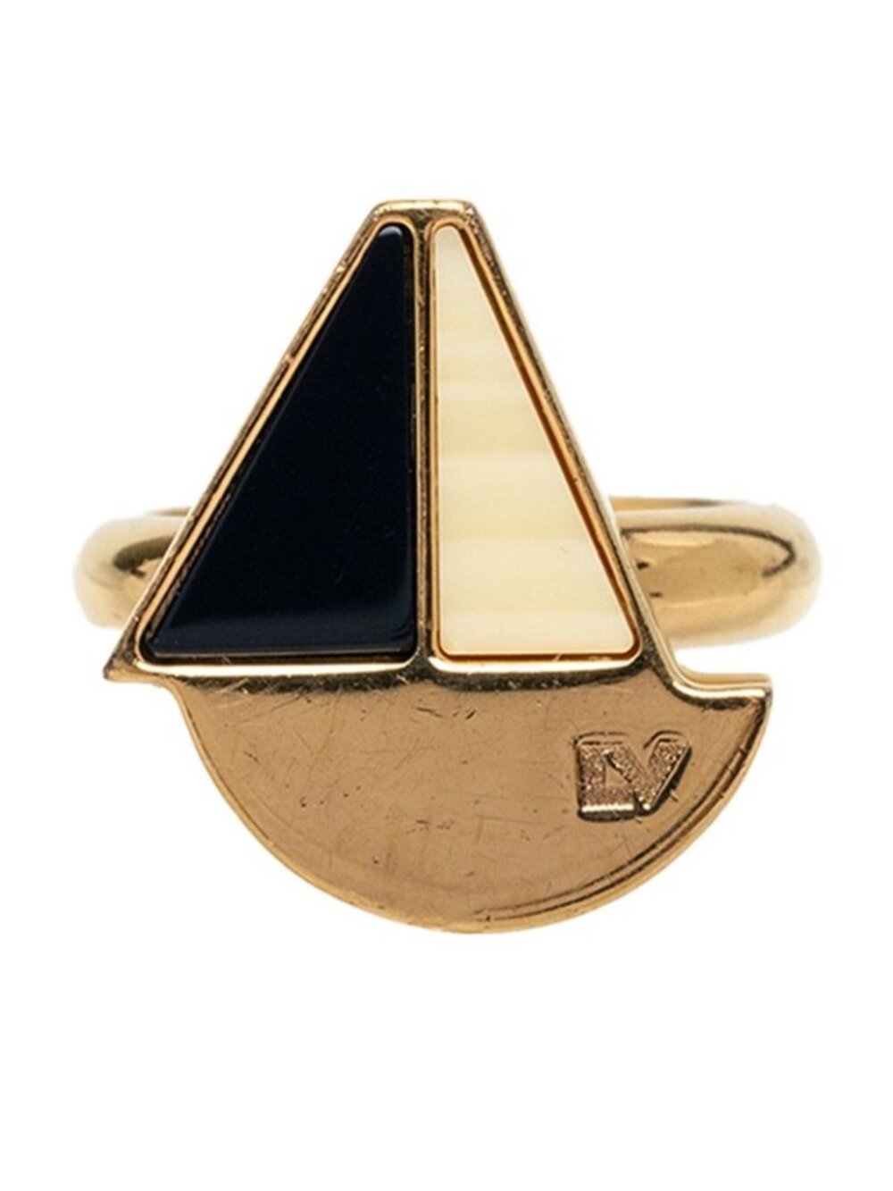 Louis Vuitton Bague Float Your Boat Ring M Gold Plated